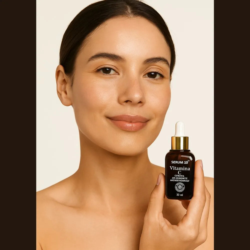 Piel más brillante, suave y pareja con el Serum de Vitamina C - Antioxidantes y Ácido Hialurónico